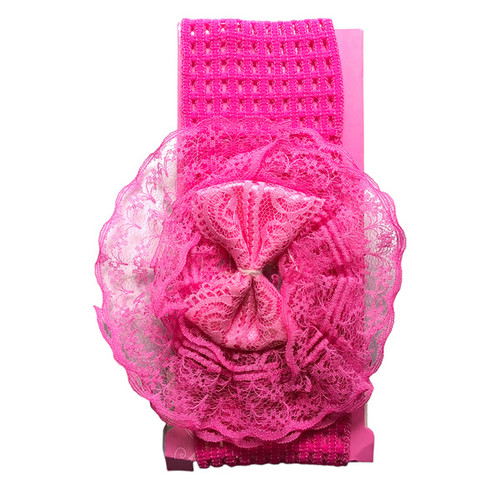Designer Bow Baby Headband - Pink