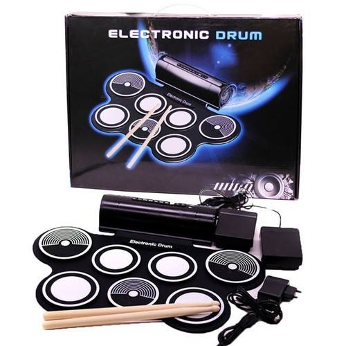 Electronic Roll Up Drum Set - 7 Pads