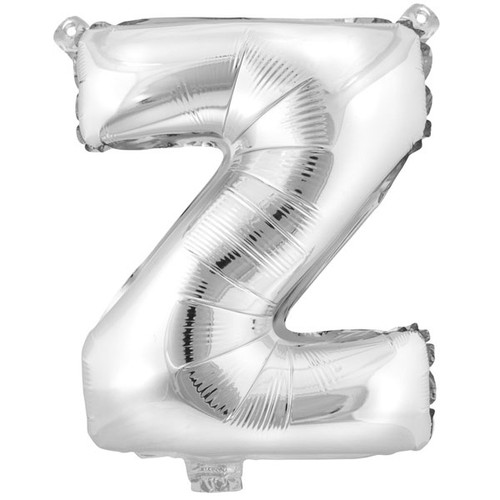 Foil Balloon Alphabet "Z" - Silver