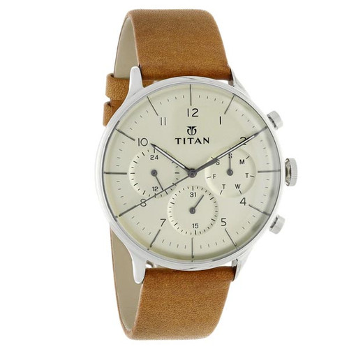 Titan Silver Dial Analog Men Watch - 90102SL01