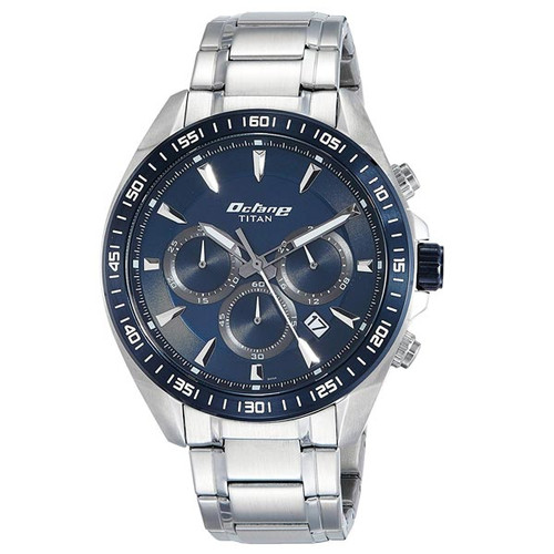 Titan Blue Dial Chronograph Men Watch - 90103KM02