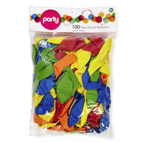 100 Pieces Happy Birthday Balloon Packet
