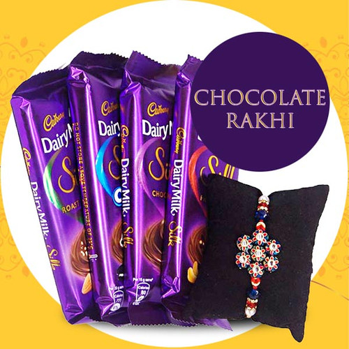Rakhi Special Cadbury Silk Chocolates Gift Combo
