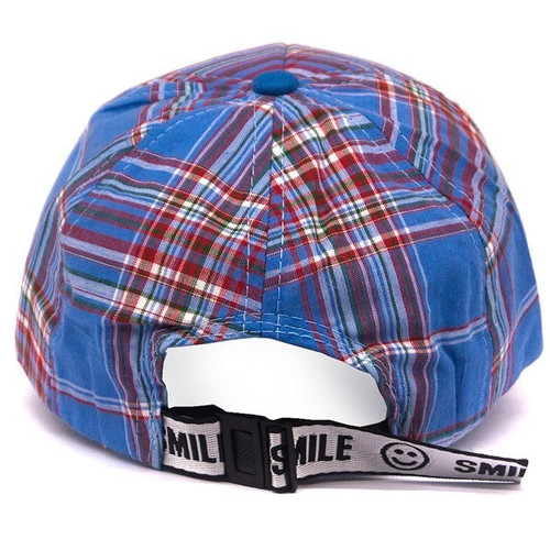 Check Design Cap For Kids - Blue