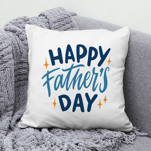 "happy Father's Day" Printed Cushion