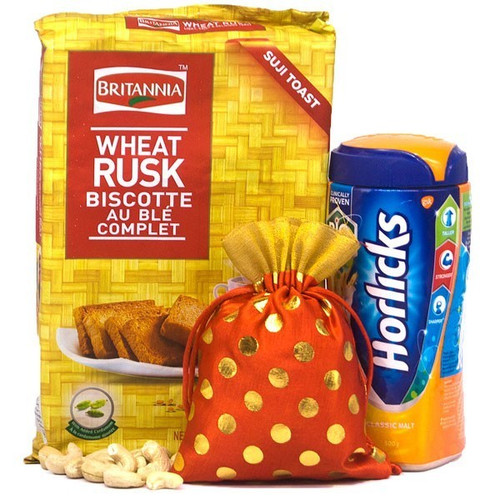 Cashew Nuts With Horlicks & Toast