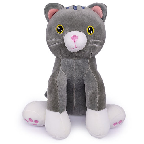 Cute Stuffed Kitty Toy (Grey)
