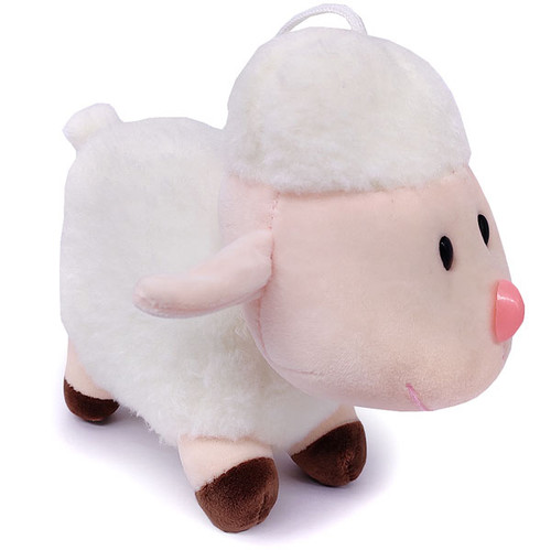Cute Hanging Baby Sheep Soft Toy (Cream)