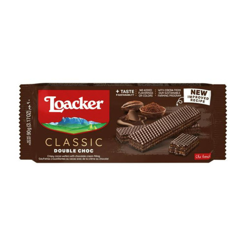 Loacker Crispy Wafers Double Choc 90g