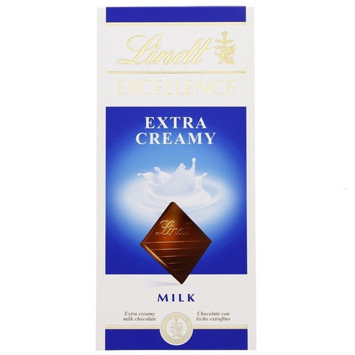 Lindt Excellence Extra Creamy Milk Chocolate 100g