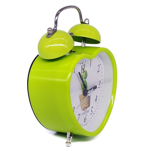 Heart Shaped Alarm Clock 5.2'' - Green
