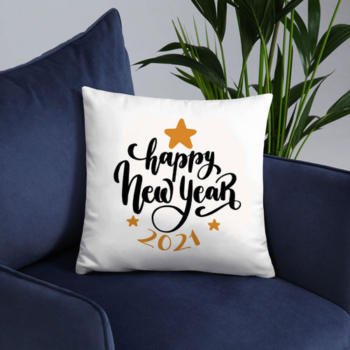 ''Happy New Year 2021'' Printed Cushion Gift (06)