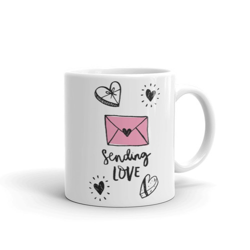 ''Sending Love'' Printed Mug Gift