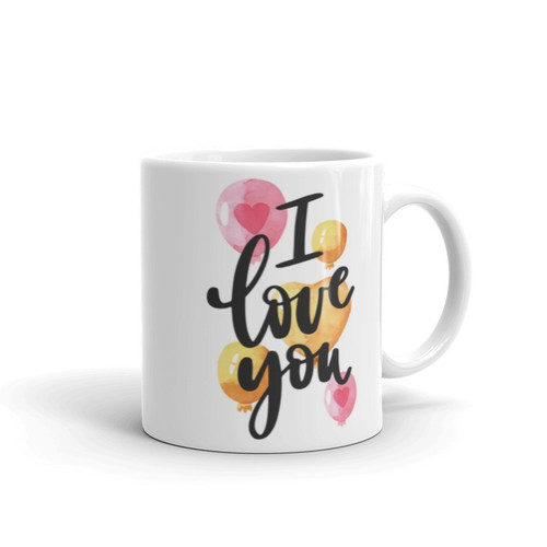 ''I Love You'' Printed Mug Gift (02)