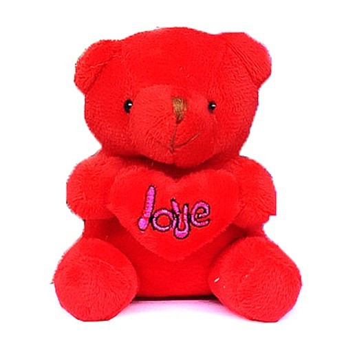 4" Mini Teddy Bear (Red)