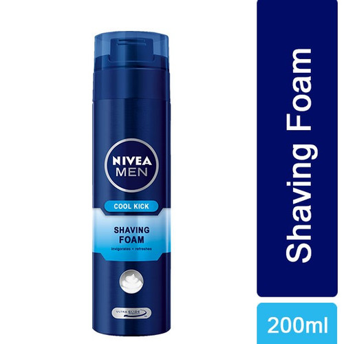 Nivea Men Cool Kick Shaving Foam 200ml