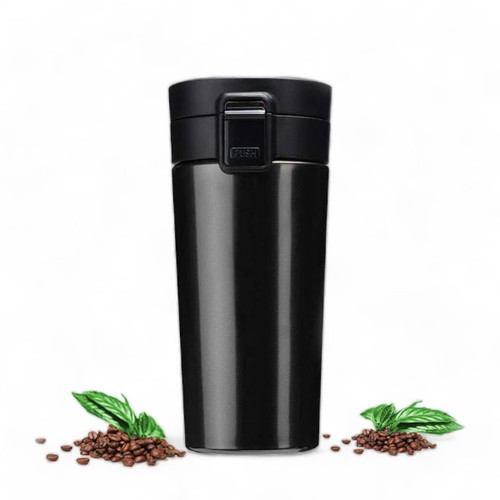 Insulated Stainless Steel Vacuum Mug 500ml - Black