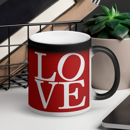 ''LOVE" Printed Ceramic Magic Mug Gift