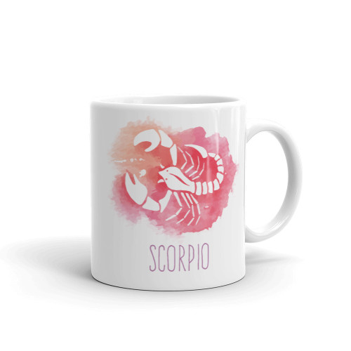 'Scorpio' Zodiac Sign Printed Ceramic Coffee Mug
