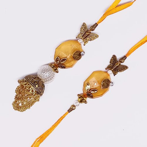 Raw Sunflower Seeds & Dry Nuts With Bhaiya Bhabhi Rakhi Thread