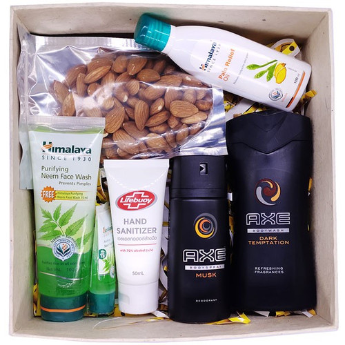 Almonds With AXE & Himalaya Personal Care Combo