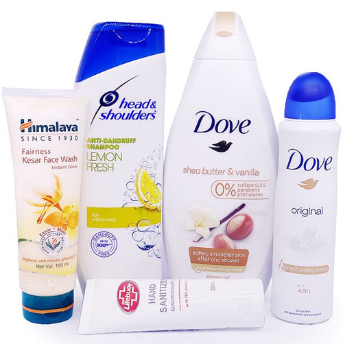 Shower Gel, Body Wash, Shampoo & Face Wash Combo