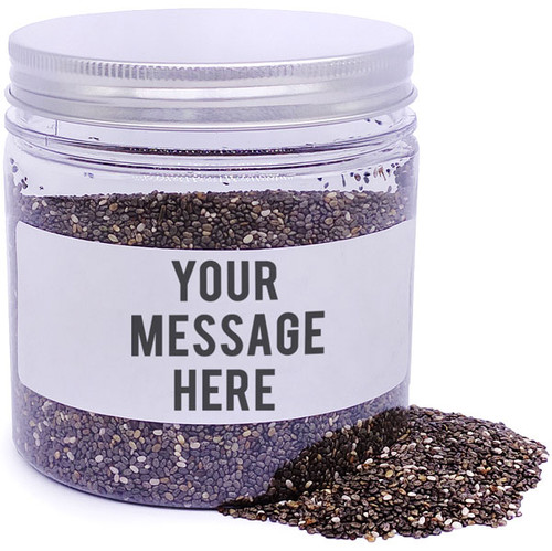 Chia Seeds In Personalize Message Jar - 200gm