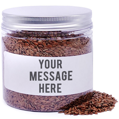 Flax Seeds In Personalize Message Jar - 200gm