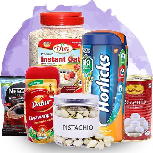 Pistachio Nuts With Horlicks, Chyawanprash, Oats, Rasgulla & Coffee