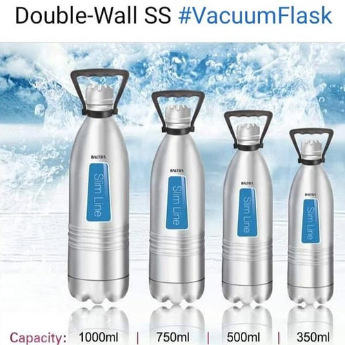 Baltra Stainless Steel Vacuum Flask Slim Line 350ml (BVB101) Hot & Cold