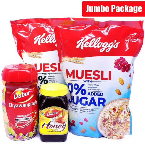 Kellogg's Muesli Combo With Chyawanprash 1kg & Honey 500g