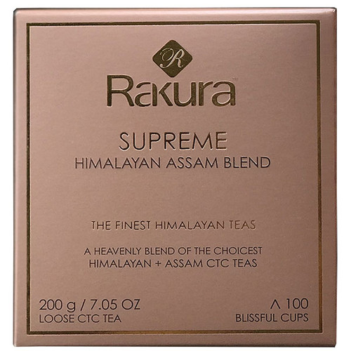 Rakura Supreme Himalayan Assam Blend CTC Tea Loose 200gm Rakura Supreme Himalayan Assam Blend CTC Tea Loose 200gm