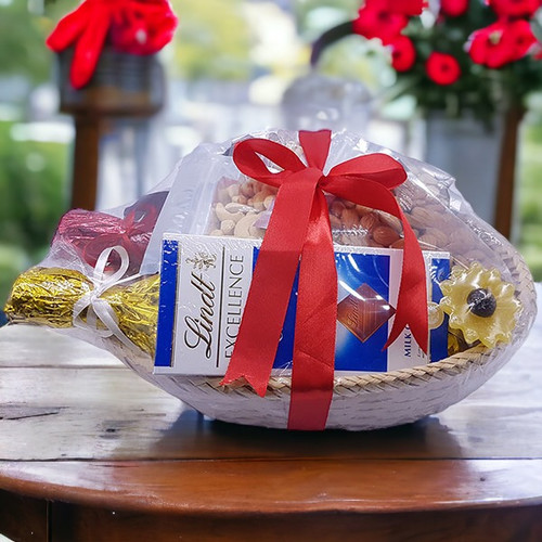 Celebrations Gift Basket (Wines, Dry Nuts and Chocolate)