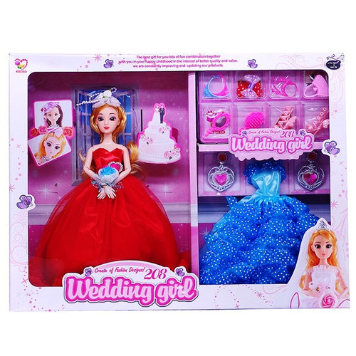 Wedding Barbie Doll With Designer Clothes 12''