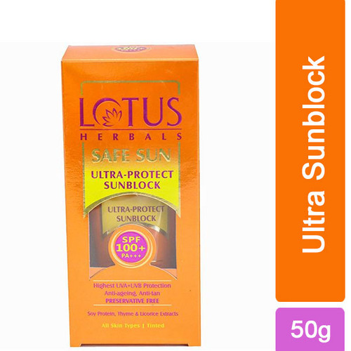 Lotus Herbals Safe Sun Ultra-Protect Sunblock SPF100+