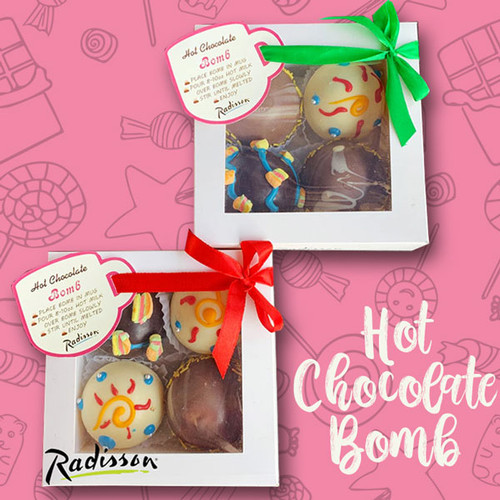 Assorted Hot Chocolate Bomb from Radisson (4Pcs Box)