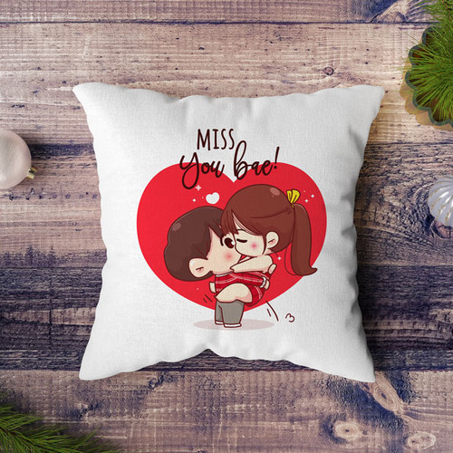 "Miss You Bae!" Printed Cushion
