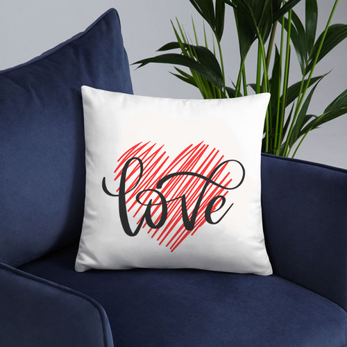 "Love" Printed Cushion