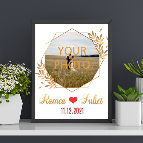 Personalized Name & Date Love Photo Frame