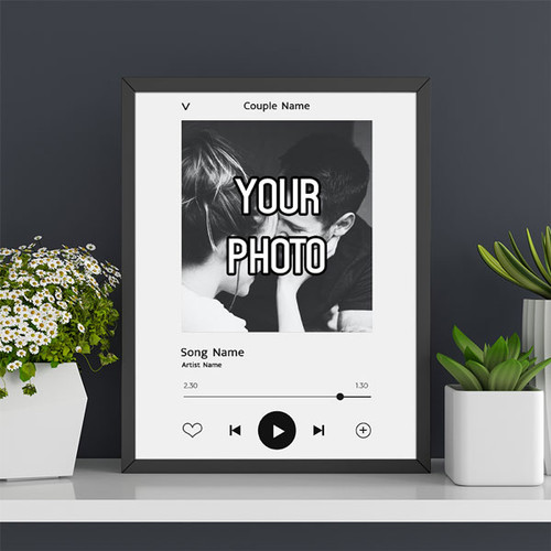 Personalize Music Photo Frame Gift (A4 Size)