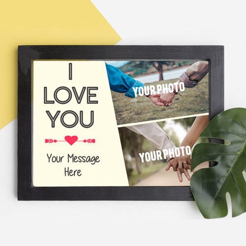 I Love You Printed Personalize Photo Frame 12 x 18 inch