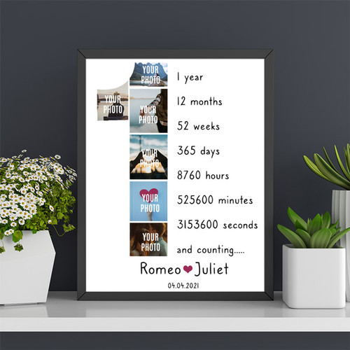 1 Year Memories Personalize Photo Frame