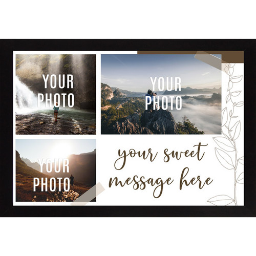 3 Collage Personalized Photo Frame