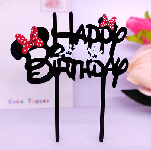 Kids Birthday Cake Topper - Minnie Mouse Kids Birthday Cake Topper - Minnie Mouse