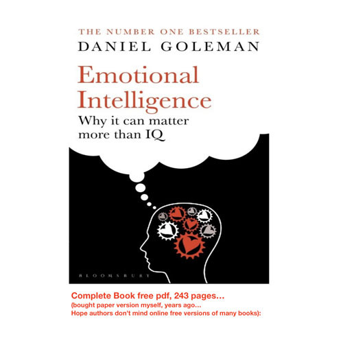 Emotional Intelligence By Daniel Goleman Emotional Intelligence By Daniel Goleman