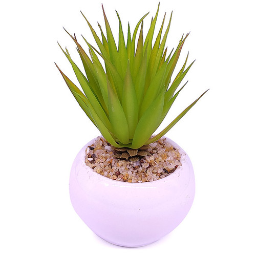 Artificial Succulent Plant in Vase (Agave tequilana)