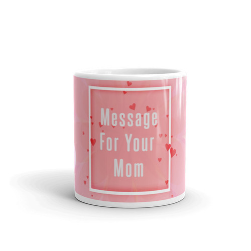 "Flower Print" Personalized Mug With Your Message