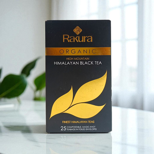 Rakura Himalaya Organic Black Tea (25 Tea Bags)