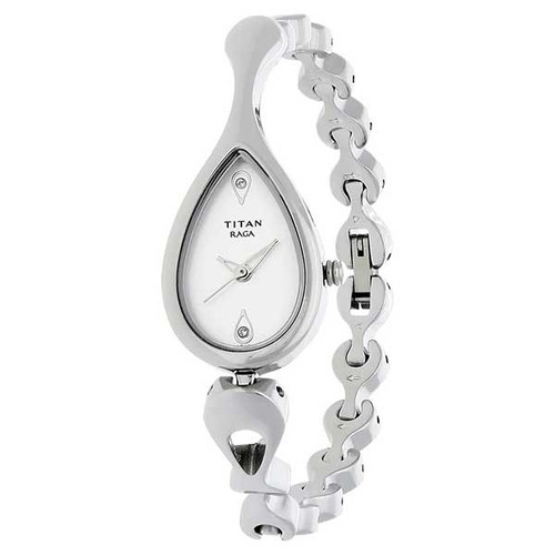 Titan Raga Silver Dial Analog Watch For Women-2480SM10
