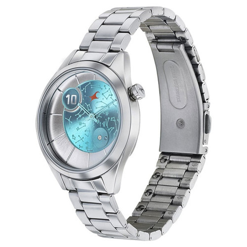 Orbit Fastrack Space Rover Aqua Dial Women's Watch (6193SM02)